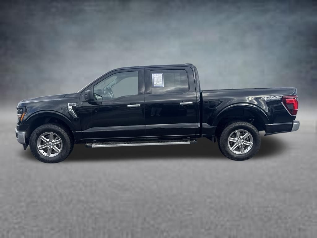 Black Metallic 2025 Ford F-150 XLT SuperCrew 4WD Pickup Truck Four-Wheel Drive Automatic