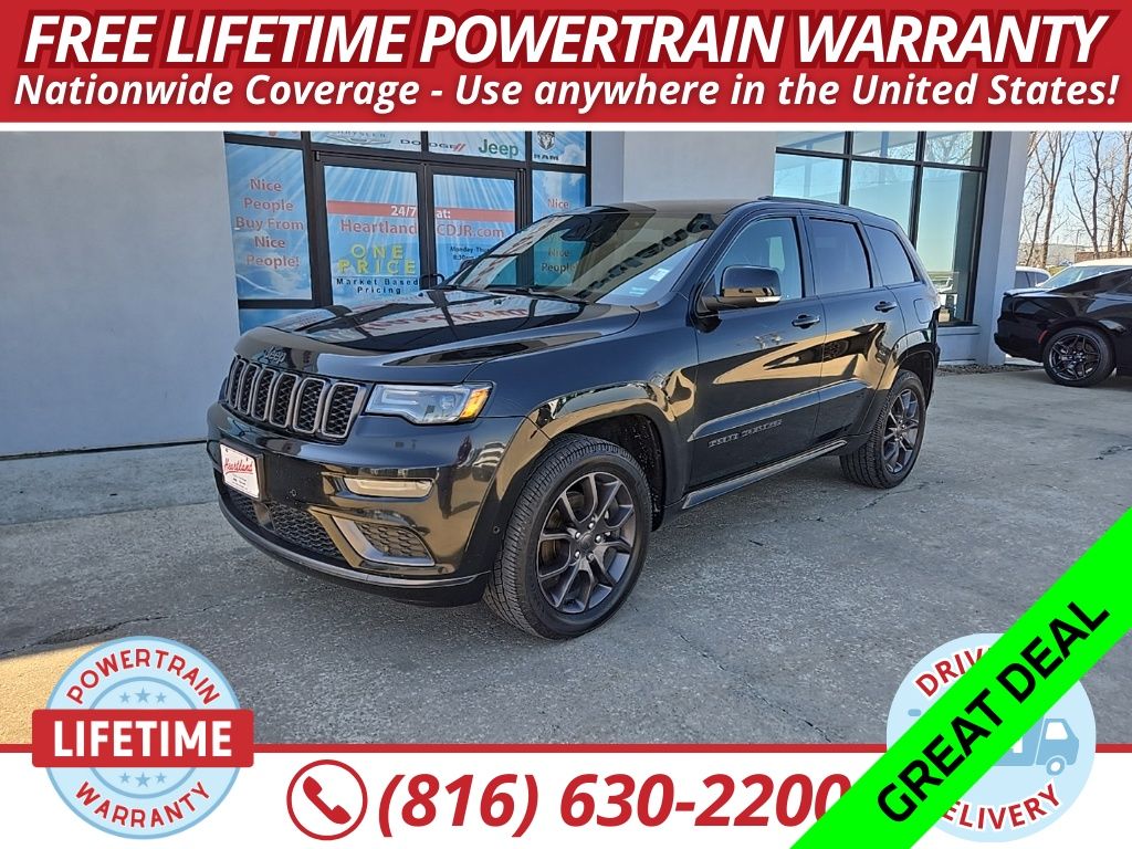 Diamond Black Crystal Pearlcoat 2020 Jeep Grand Cherokee High Altitude 4WD SUV / Crossover Four-Wheel Drive 8-Speed Automatic
