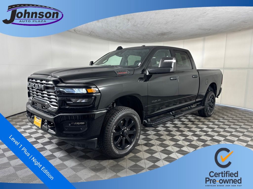 Diamond Black Crystal Pearlcoat 2025 RAM 2500 Pickup Truck Four-Wheel Drive 8-Speed Automatic