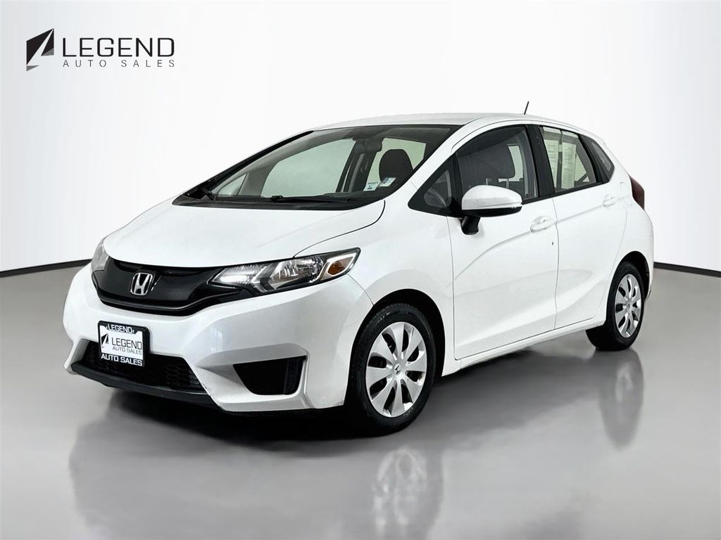White 2016 Honda Fit Hatchback Front-Wheel Drive Continuously Variable Transmission