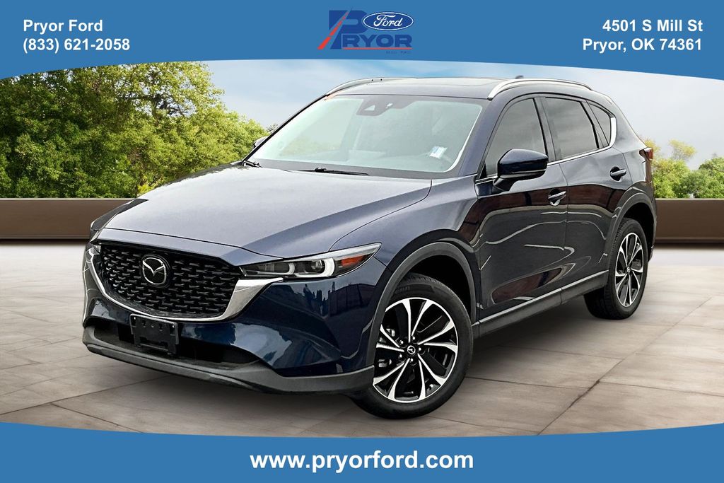 Deep Crystal Blue Mica 2022 Mazda CX-5 2.5 S Premium AWD SUV / Crossover All-Wheel Drive 6-Speed Automatic