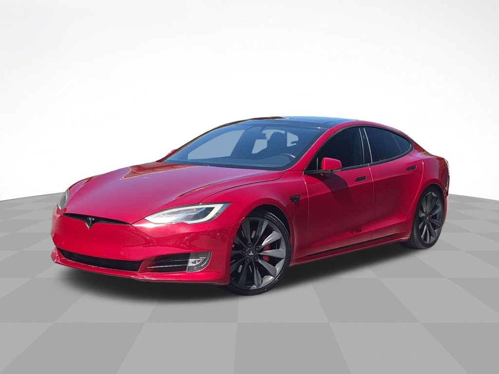 Red Multi-Coat 2018 Tesla Model S Sedan All-Wheel Drive 1-Speed Automatic