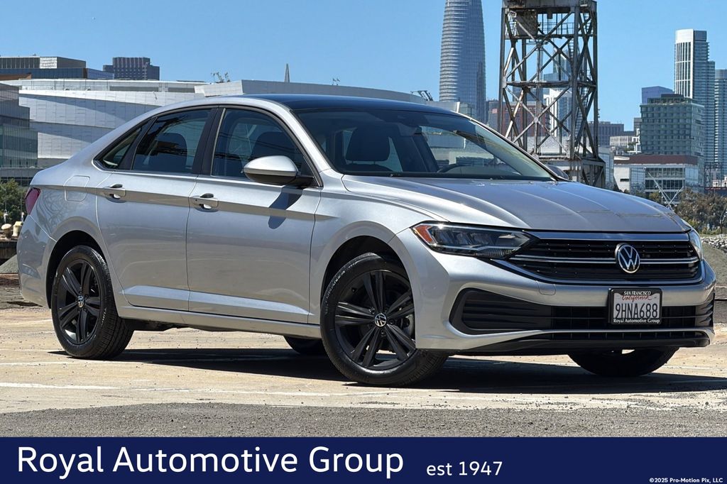 Pyrite Silver Metallic 2023 Volkswagen Jetta 1.5T SE FWD Sedan Front-Wheel Drive 8-Speed Automatic