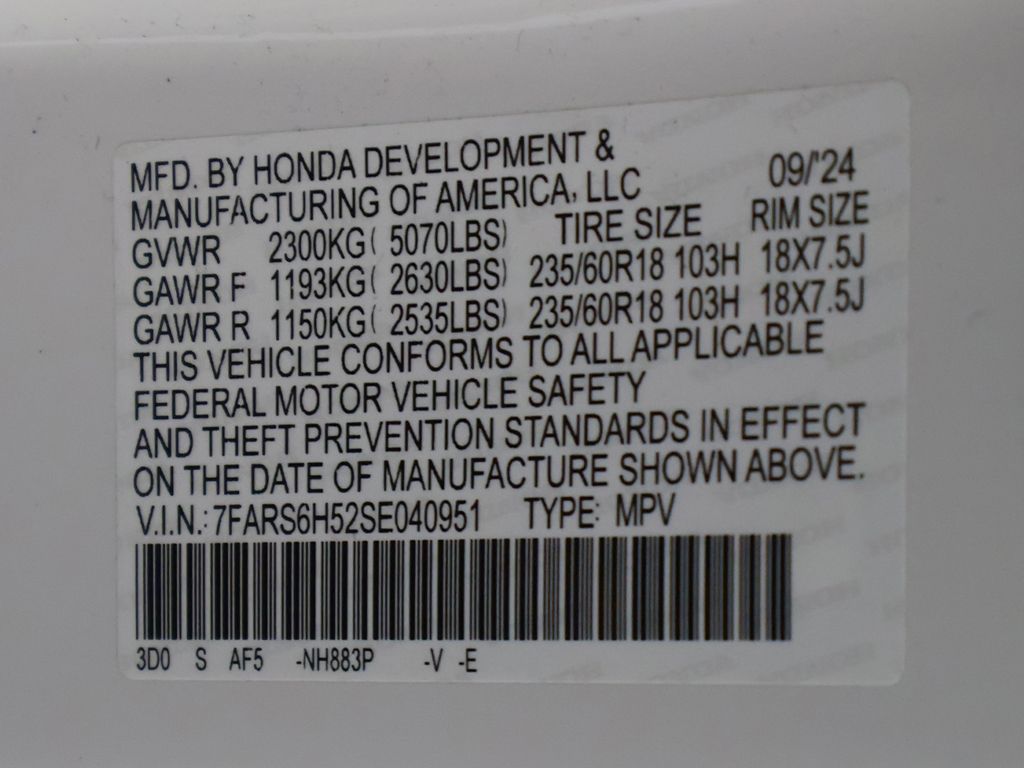 Certified Used 2025 White Honda Sport image 51