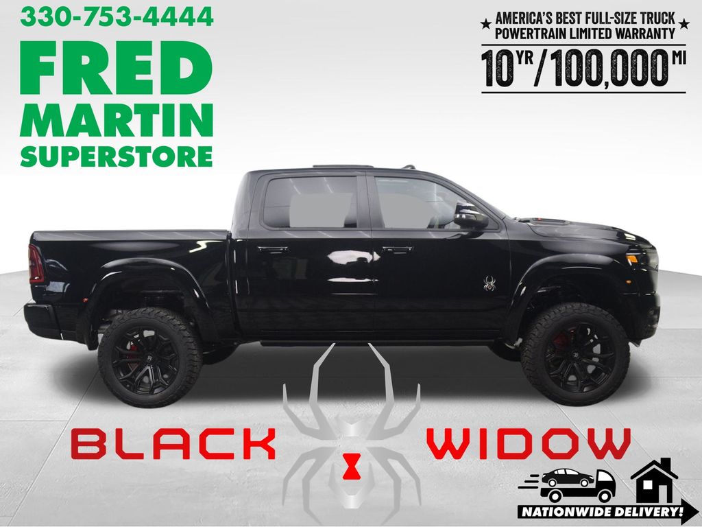 Diamond Black Crystal Pearlcoat 2026 RAM 1500 Pickup Truck Four-Wheel Drive 8-Speed Automatic