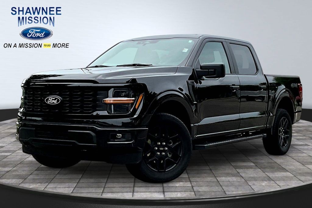 Agate Black Metallic 2024 Ford F-150 Pickup Truck Four-Wheel Drive Automatic
