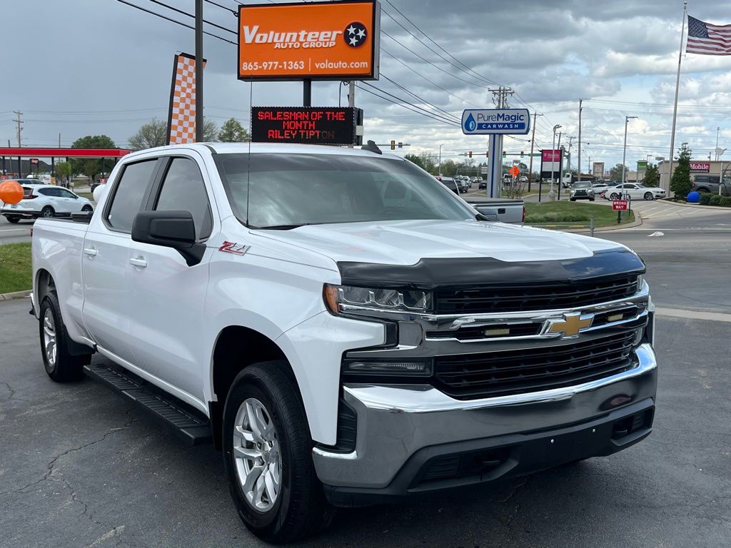 Summit White 2019 Chevrolet Silverado 1500 LT Crew Cab 4WD Pickup Truck Four-Wheel Drive 8-Speed Automatic