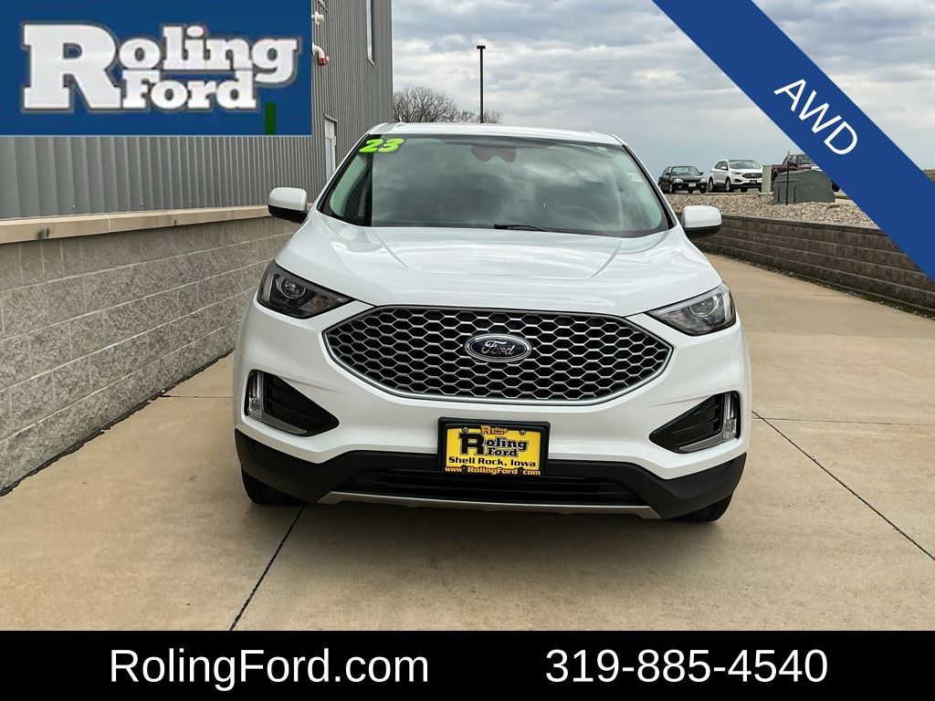 Oxford White 2023 Ford Edge SEL AWD SUV / Crossover All-Wheel Drive 8-Speed Automatic