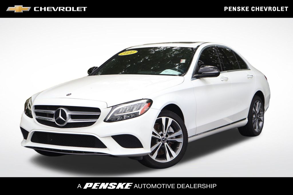 Polar White 2020 Mercedes-Benz C-Class Sedan All-Wheel Drive 9-Speed Automatic