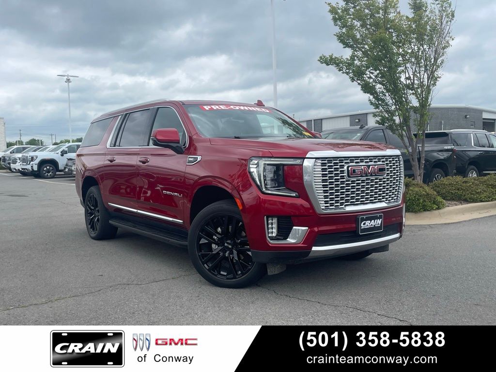 Volcanic Red Tintcoat 2023 GMC Yukon XL Denali 4WD SUV / Crossover Four-Wheel Drive