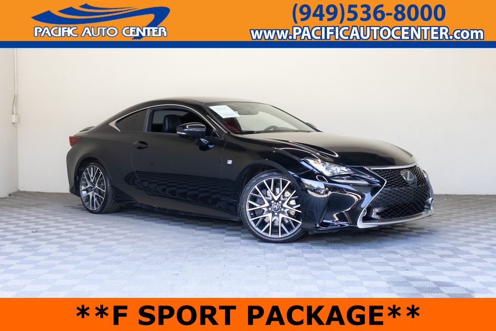 Black 2016 Lexus RC 350 RWD Coupe Rear-Wheel Drive 8-Speed Automatic