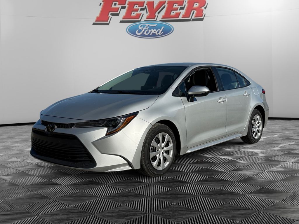 Classic Silver Metallic 2024 Toyota Corolla LE FWD Sedan Front-Wheel Drive Continuously Variable Transmission