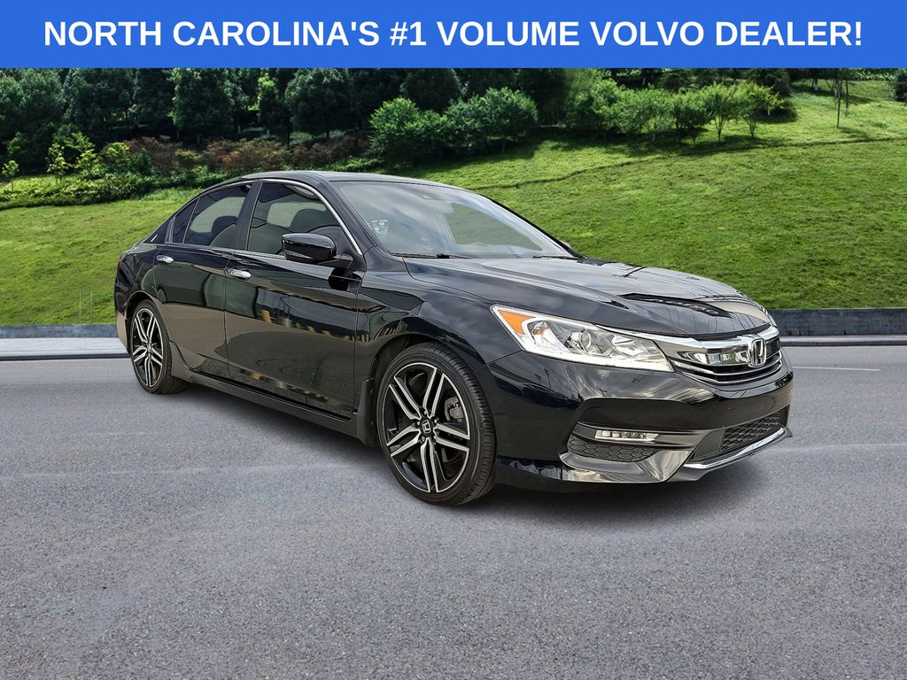 Crystal Black Pearl 2016 Honda Accord Sedan Front-Wheel Drive Continuously Variable Transmission