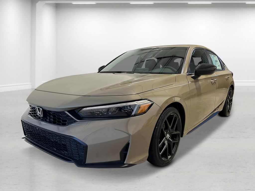 Sand Dune Pearl 2026 Honda Civic Hatchback Sport FWD Hatchback Front-Wheel Drive Continuously Variable Transmission