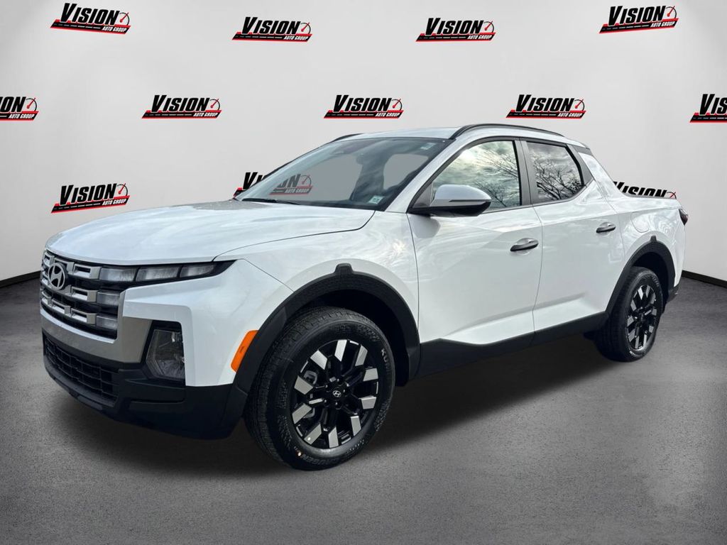 Atlas White 2026 Hyundai Santa Cruz Pickup Truck All-Wheel Drive 8-Speed Automatic