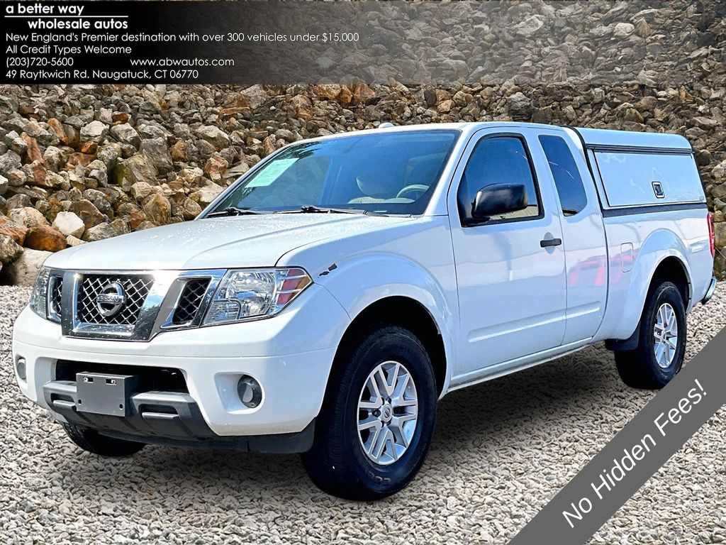 Glacier White 2016 Nissan Frontier Pickup Truck Four-Wheel Drive 5-Speed Automatic Overdrive