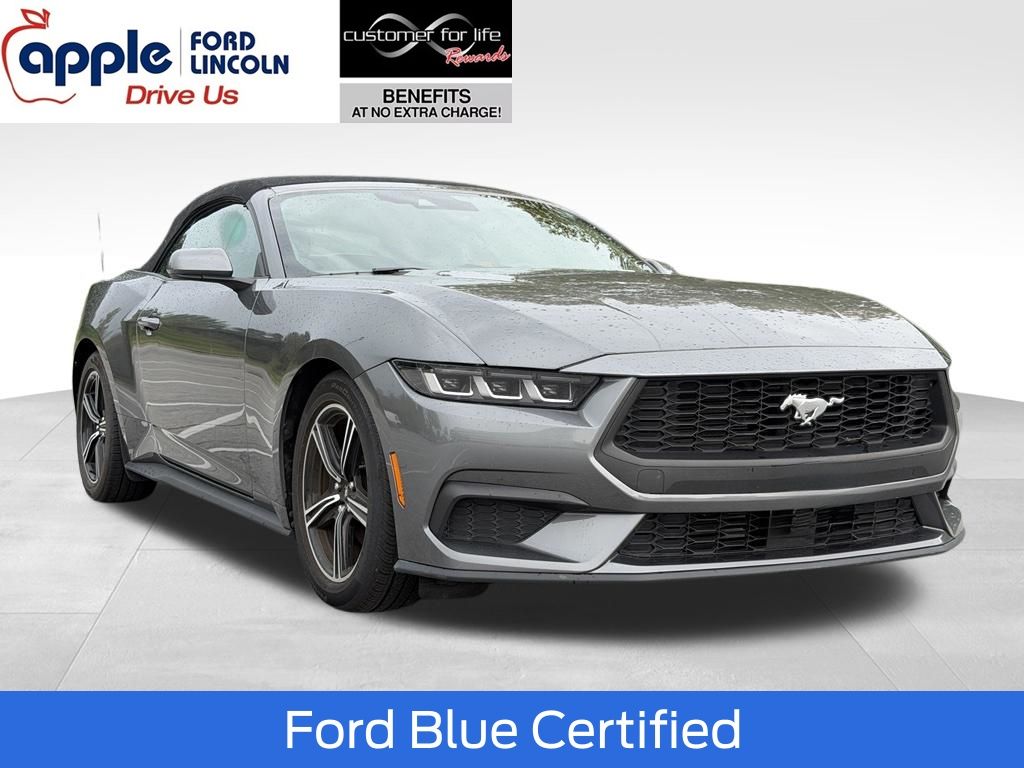 Gray Metallic 2025 Ford Mustang Convertible Rear-Wheel Drive Automatic