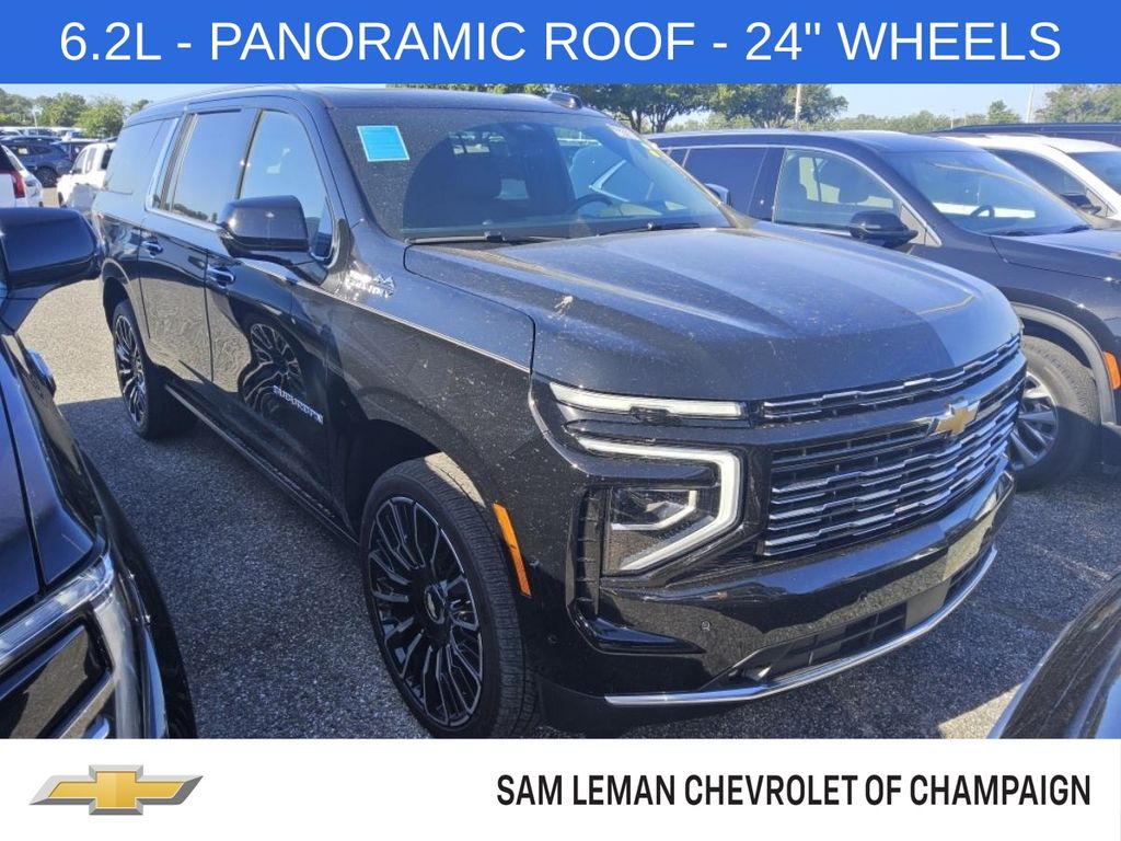 Black 2025 Chevrolet Suburban High Country 4WD SUV / Crossover Four-Wheel Drive