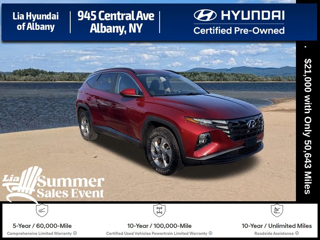 Ultimate Red 2024 Hyundai Tucson SUV / Crossover All-Wheel Drive 8-Speed Automatic