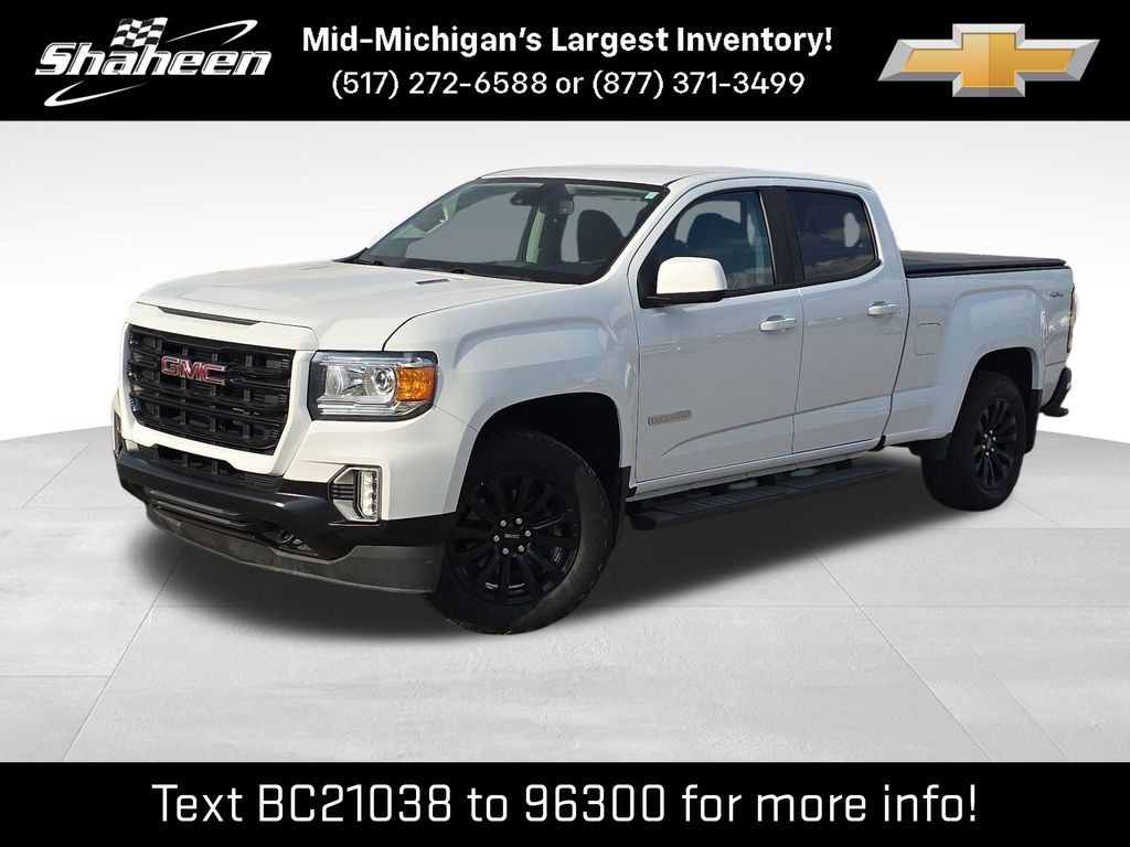 Summit White 2022 GMC Canyon Pickup Truck Four-Wheel Drive 6-Speed Automatic