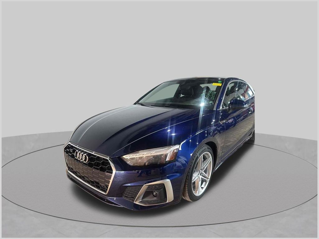 Blue 2022 Audi A5 Coupe All-Wheel Drive 7-Speed Automatic