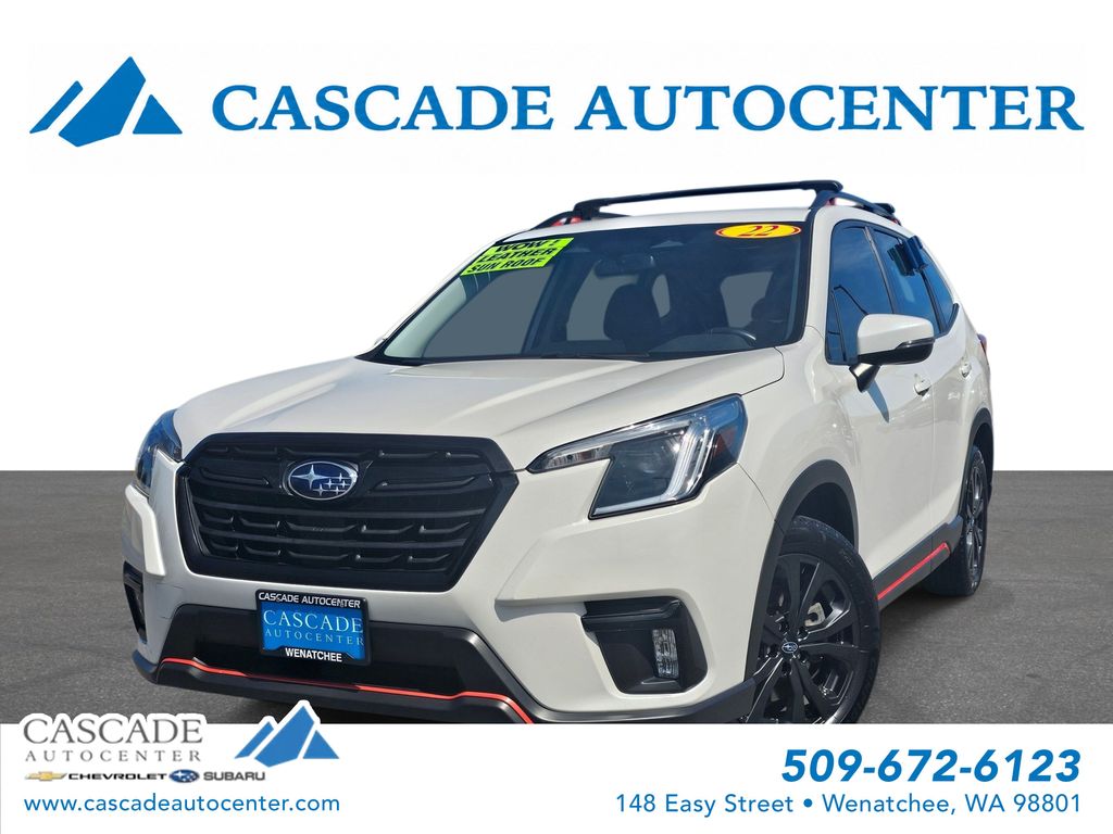 Crystal White Pearl 2022 Subaru Forester SUV / Crossover All-Wheel Drive Continuously Variable Transmission