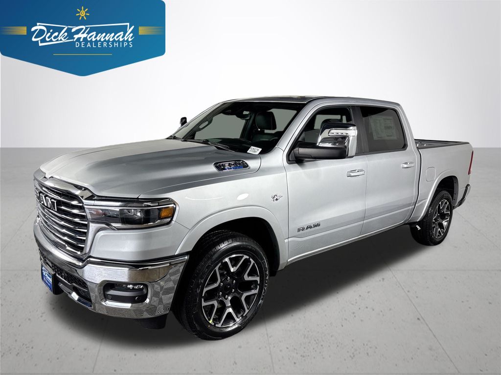 Silver Zynith 2026 RAM 1500 Laramie Crew Cab 4WD Pickup Truck Four-Wheel Drive 8-Speed Automatic