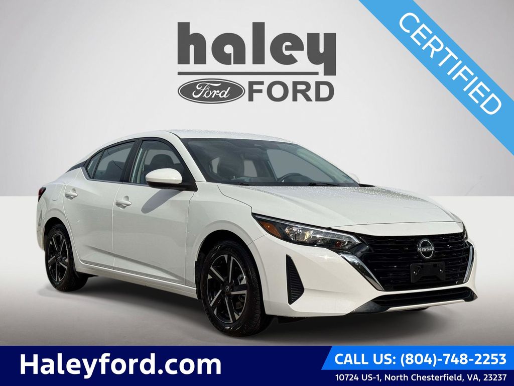 White (Fresh Powder) 2025 Nissan Sentra Sedan Front-Wheel Drive Continuously Variable Transmission