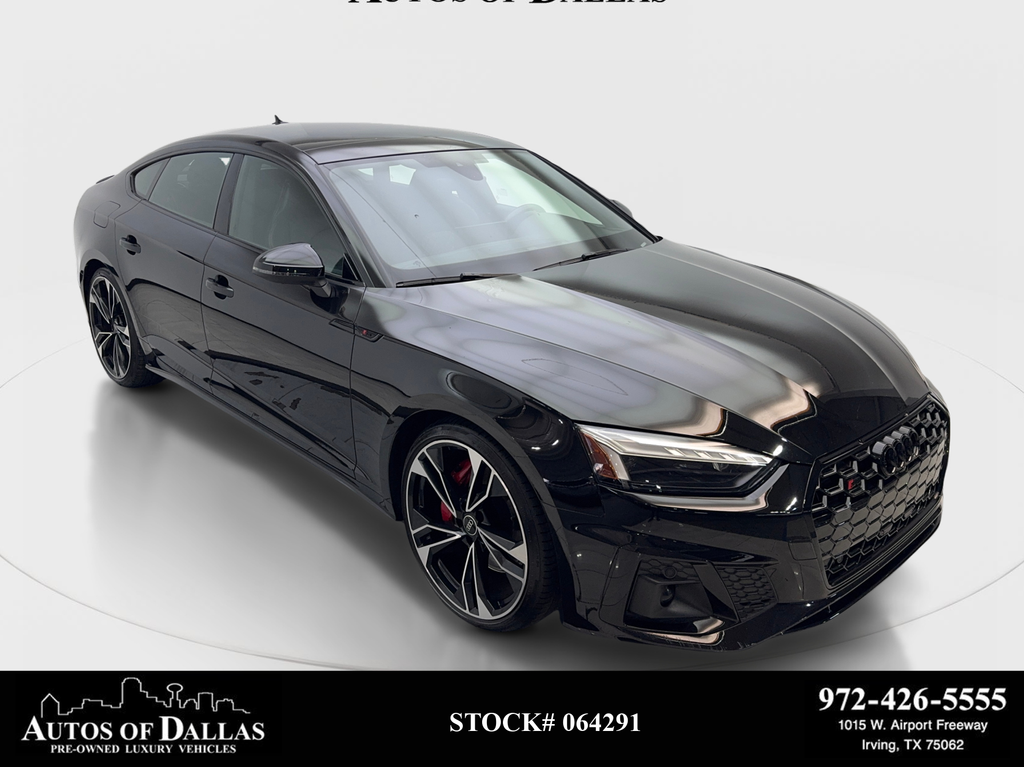 Black Metallic 2023 Audi S5 Sportback Sedan All-Wheel Drive 8-Speed Automatic