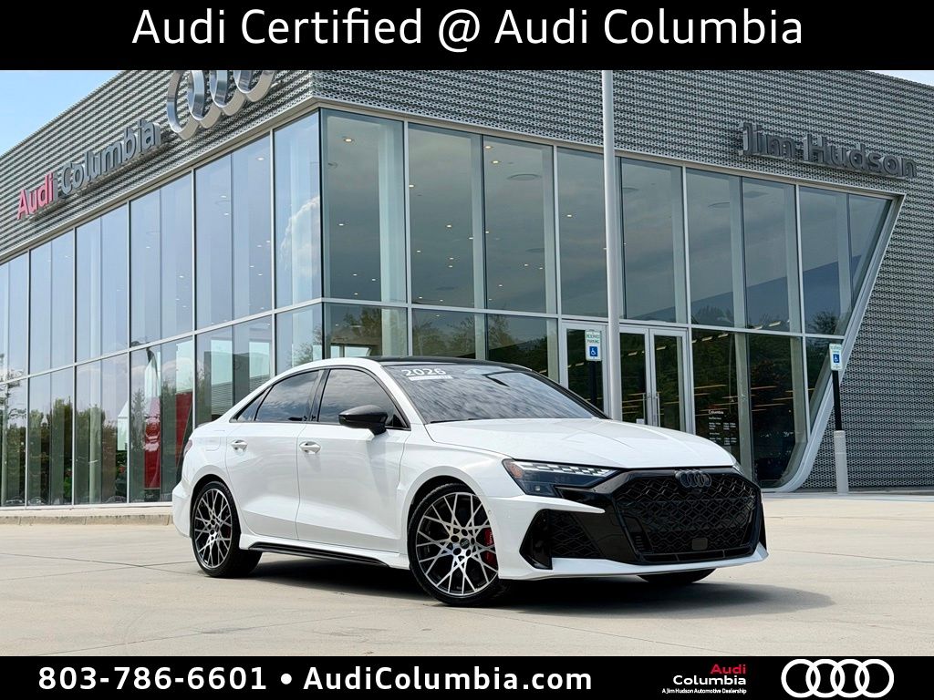 Arkona White 2026 Audi RS 3 Sedan All-Wheel Drive 7-Speed Automatic