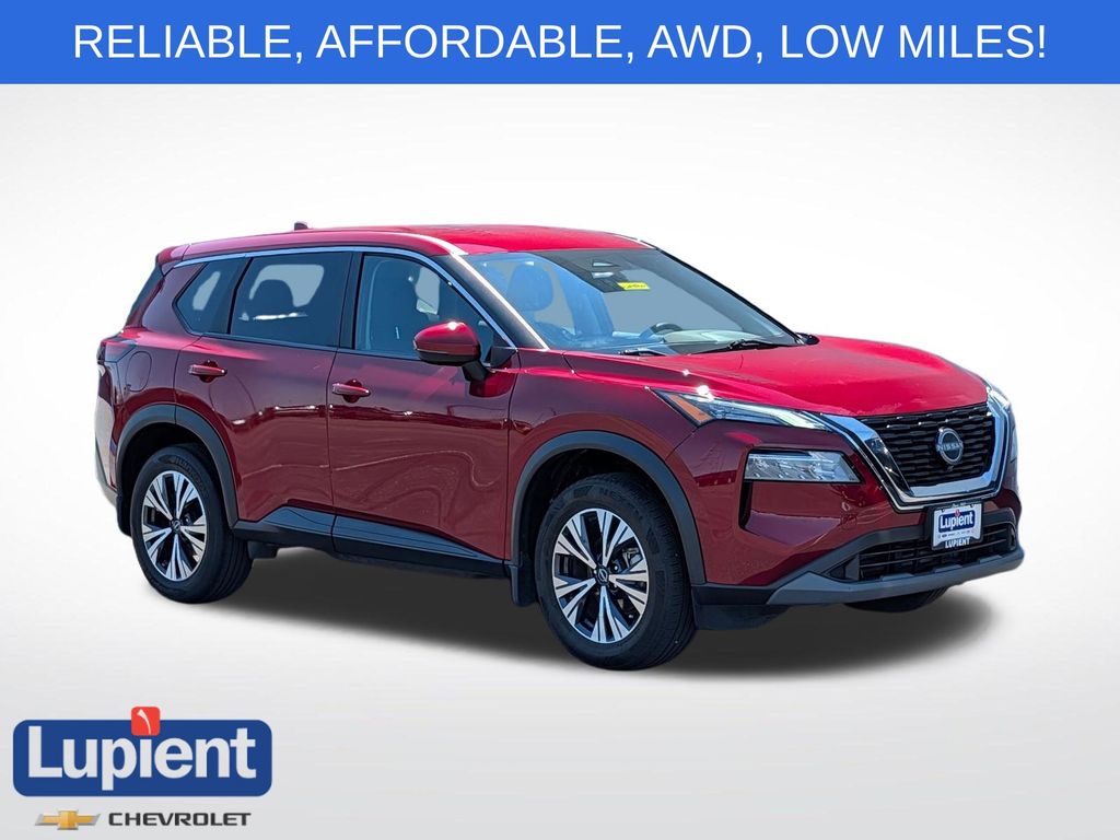 Red (Scarlet Ember Tintcoat) 2022 Nissan Rogue SUV / Crossover All-Wheel Drive Continuously Variable Transmission