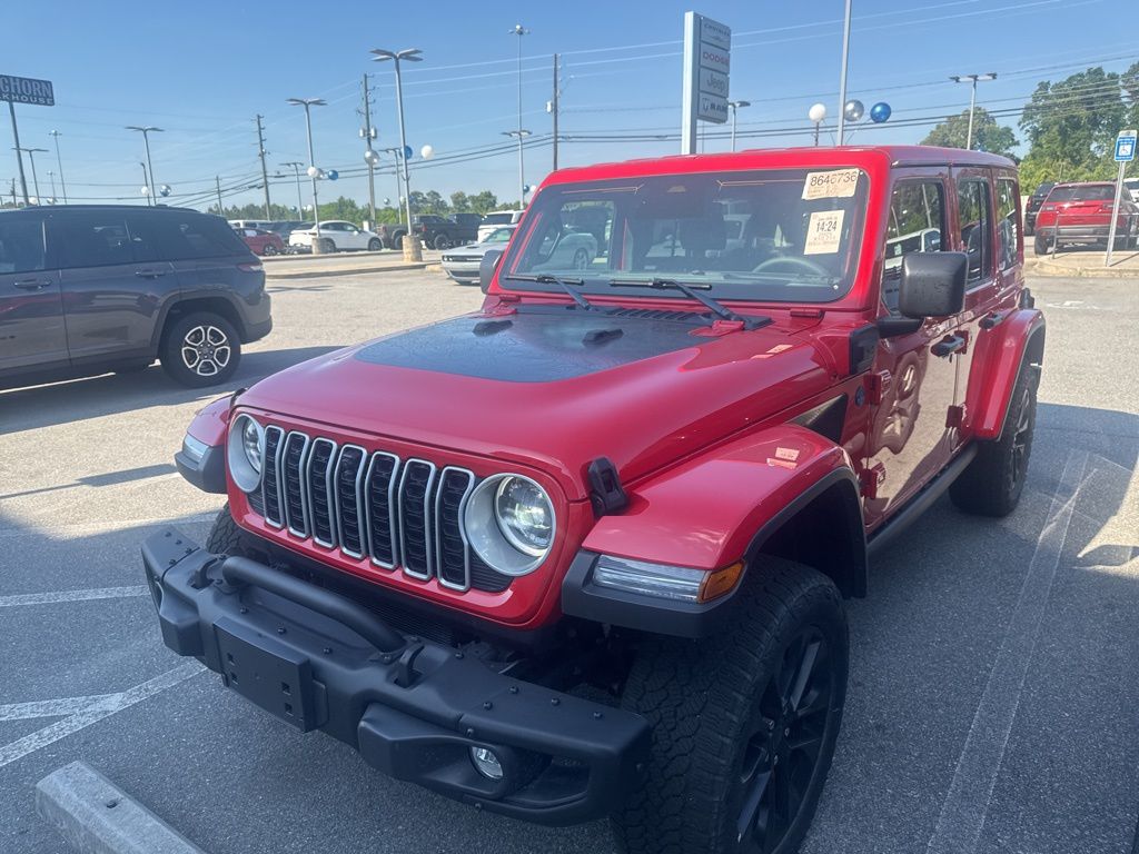 Firecracker Red Clearcoat 2025 Jeep Wrangler 4xe Sahara 4WD SUV / Crossover Four-Wheel Drive 8-Speed Automatic