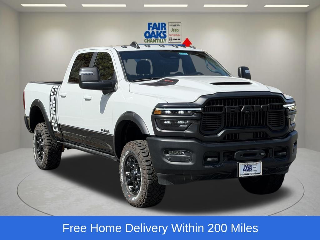 Bright White Clearcoat 2026 RAM 2500 Pickup Truck Four-Wheel Drive 8-Speed Automatic