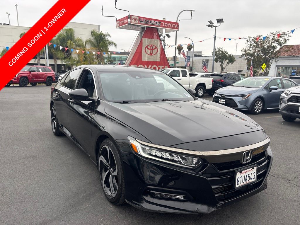 Crystal Black Pearl 2020 Honda Accord Sedan Front-Wheel Drive Continuously Variable Transmission