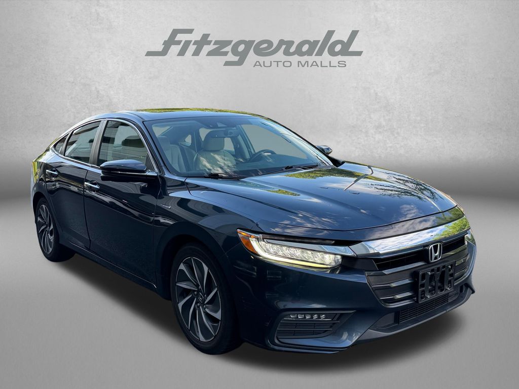 Blue 2020 Honda Insight Touring Sedan FWD Sedan Front-Wheel Drive Continuously Variable Transmission