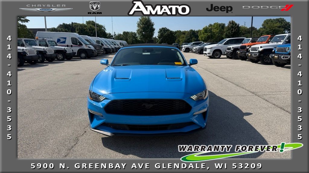 Grabber Blue Metallic 2022 Ford Mustang Convertible Rear-Wheel Drive Automatic