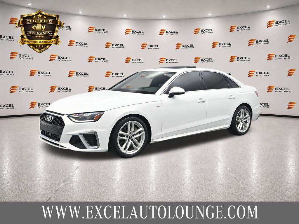 White 2022 Audi A4 Sedan All-Wheel Drive 7-Speed Dual Clutch