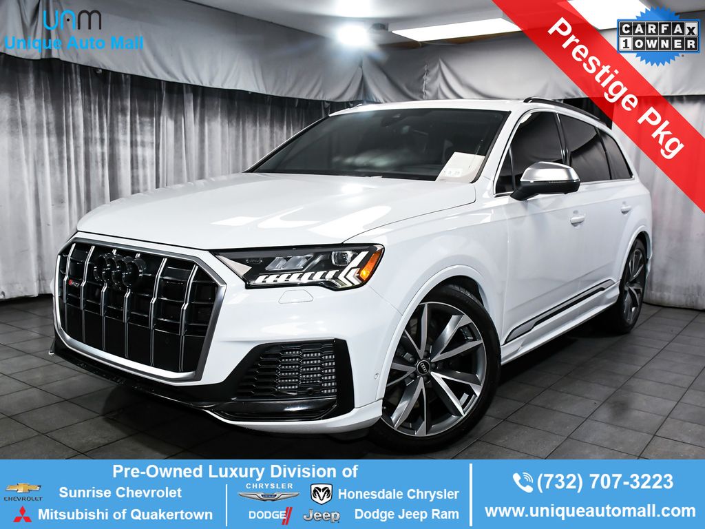 Glacier White Metallic 2024 Audi SQ7 SUV / Crossover All-Wheel Drive 8-Speed Automatic