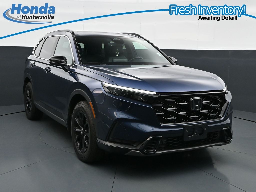 Canyon River Blue Met 2025 Honda CR-V Hybrid SUV / Crossover All-Wheel Drive Continuously Variable Transmission