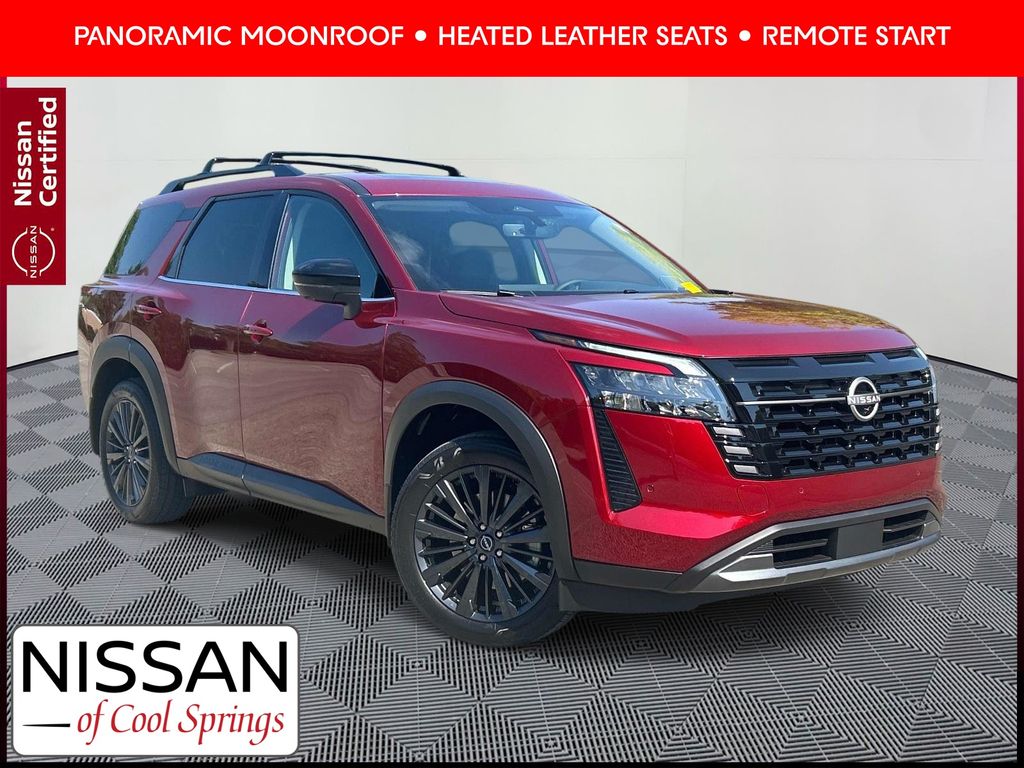 Red (Scarlet Ember Tintcoat) 2026 Nissan Pathfinder SUV / Crossover All-Wheel Drive 9-Speed Automatic