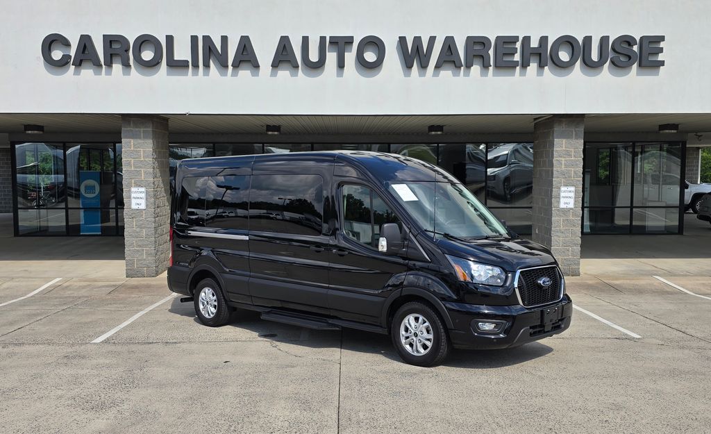 Black Metallic 2025 Ford Transit Passenger Van Rear-Wheel Drive 
