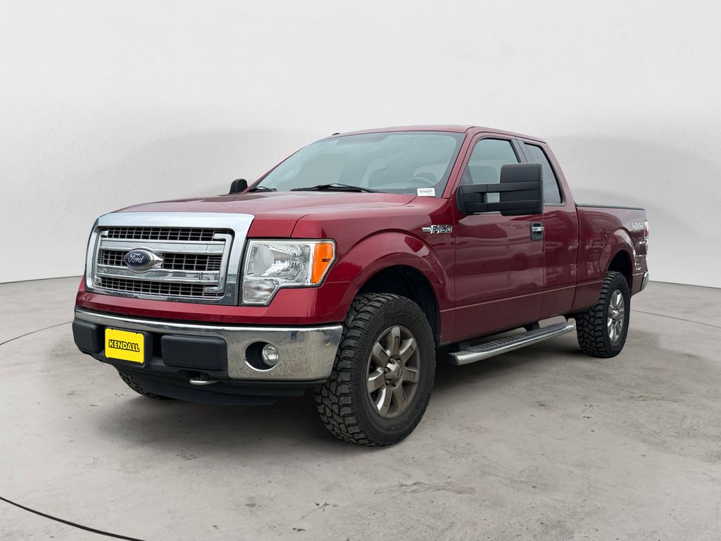Ruby Red Metallic 2013 Ford F-150 XLT SuperCab 4WD Pickup Truck Four-Wheel Drive 6-Speed Automatic