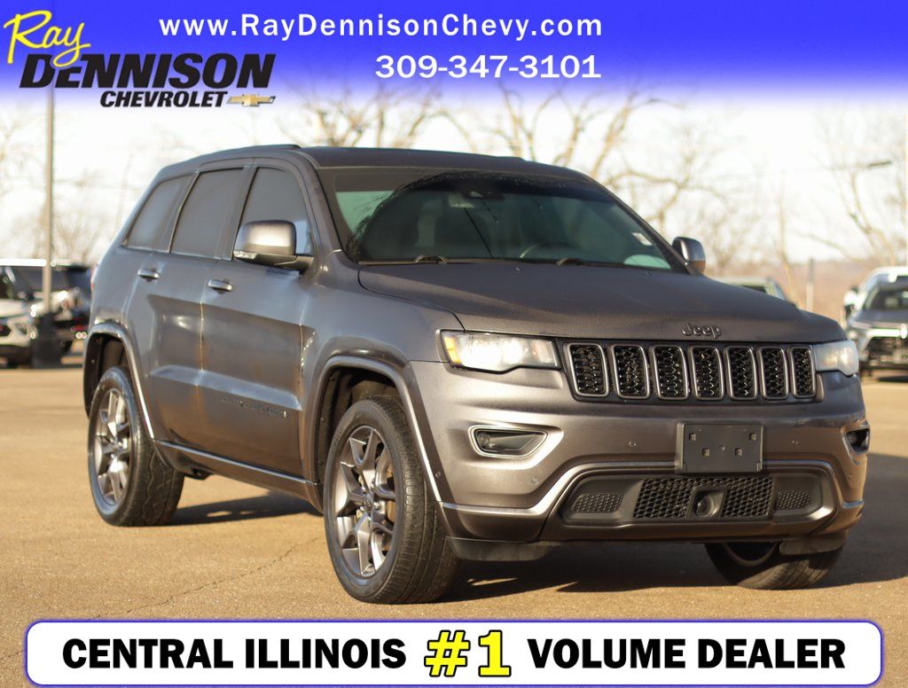 Gray (Granite Crystal Metallic Clearcoat) 2021 Jeep Grand Cherokee 80th Anniversary Edition 4WD SUV / Crossover Four-Wheel Drive 8-Speed Automatic