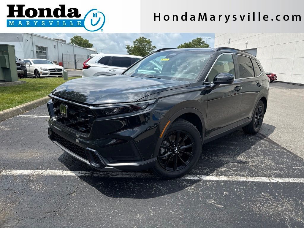 Crystal Black Pearl 2025 Honda CR-V Hybrid SUV / Crossover All-Wheel Drive Continuously Variable Transmission