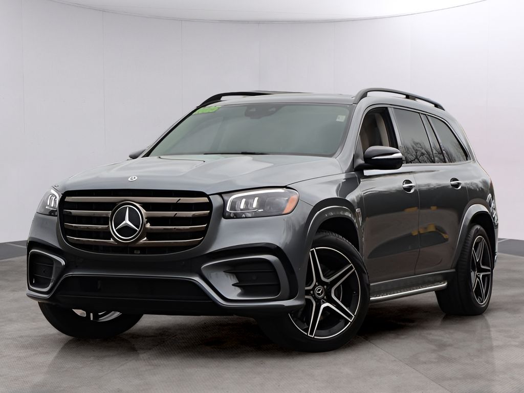 Gray (Selenite Grey Metallic) 2025 Mercedes-Benz GLS 450 4MATIC SUV / Crossover All-Wheel Drive 9-Speed Automatic