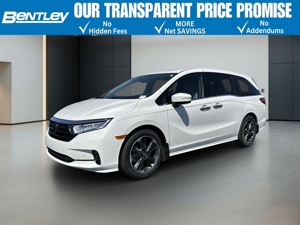 White 2023 Honda Odyssey Elite FWD Minivan Front-Wheel Drive Automatic