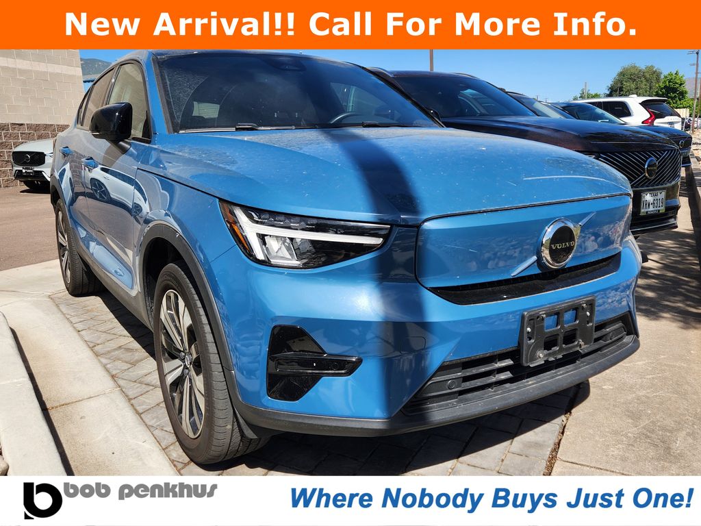 Blue Metallic 2023 Volvo C40 Recharge Twin Core eAWD SUV / Crossover All-Wheel Drive 1-Speed Automatic