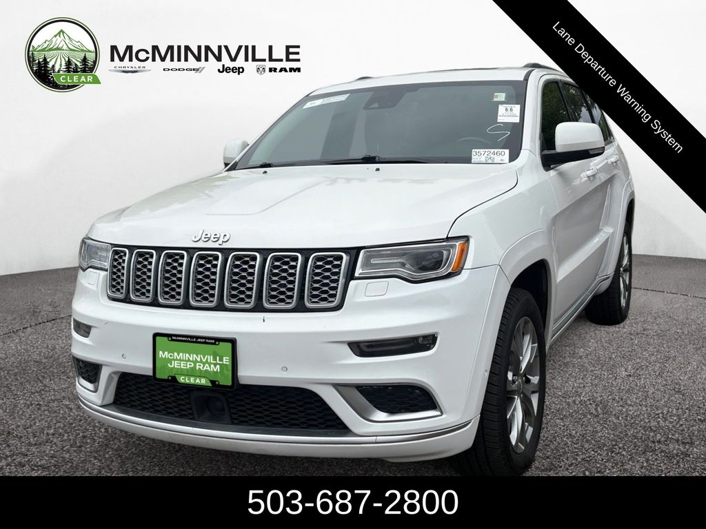 White (Ivory 3-Coat) 2020 Jeep Grand Cherokee SUV / Crossover Four-Wheel Drive 8-Speed Automatic