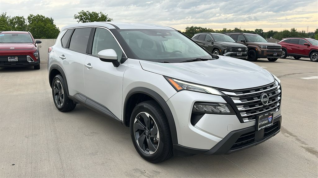 2025 Nissan Rogue SV Silver at Bravo Nissan