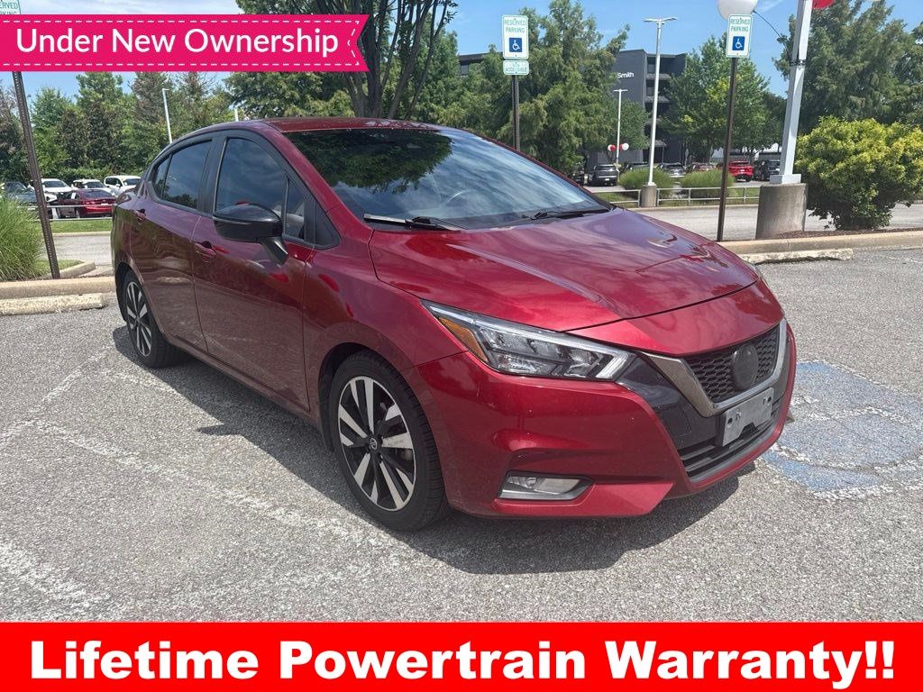 Pearl Metallic 2021 Nissan Versa Sedan Front-Wheel Drive Continuously Variable Transmission